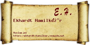 Ekhardt Hamilkár névjegykártya